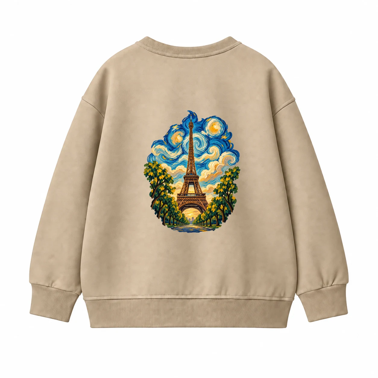 Paris Sky sweatshirt, reverse view